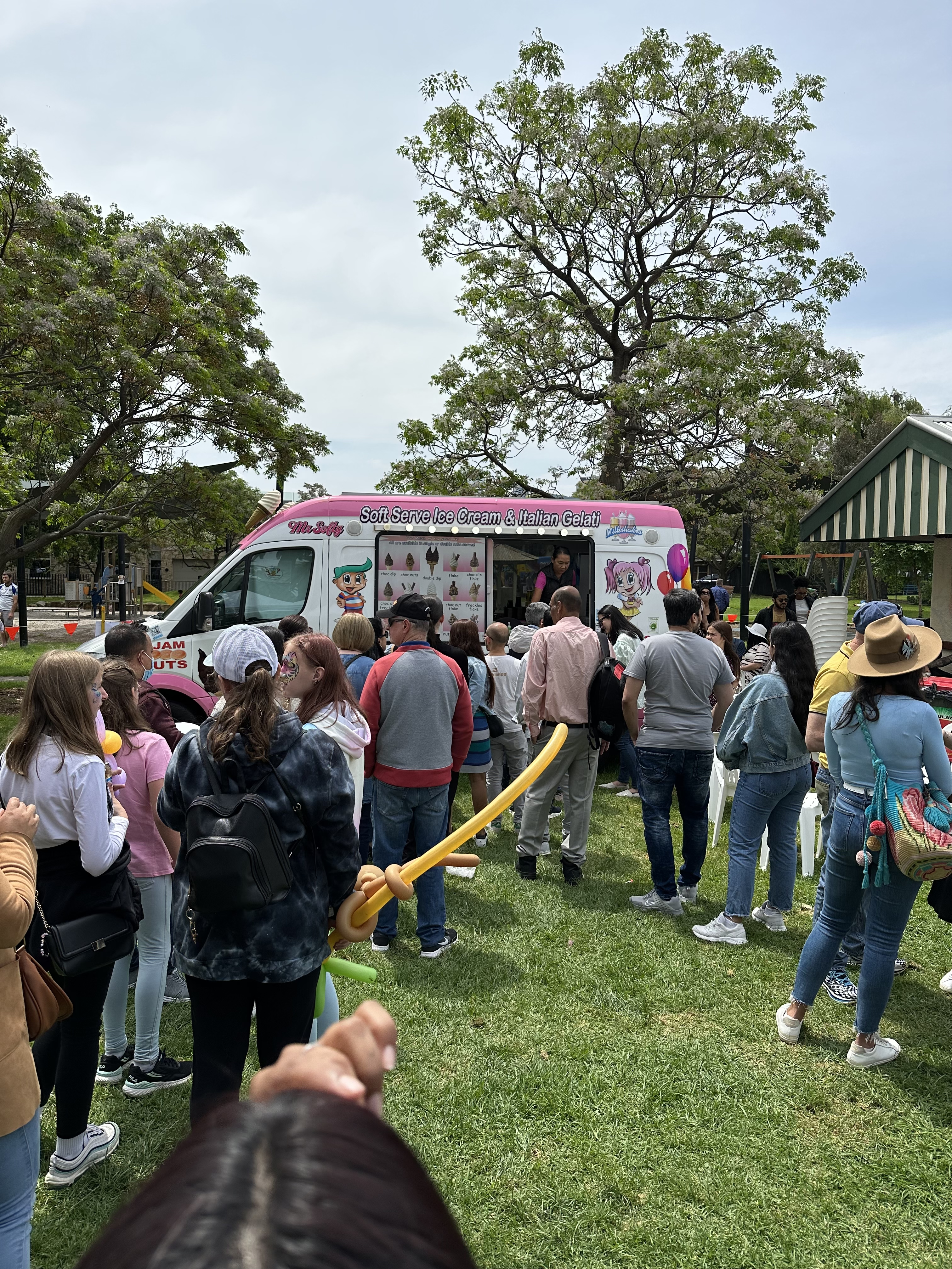 Corporate event ice cream van catering