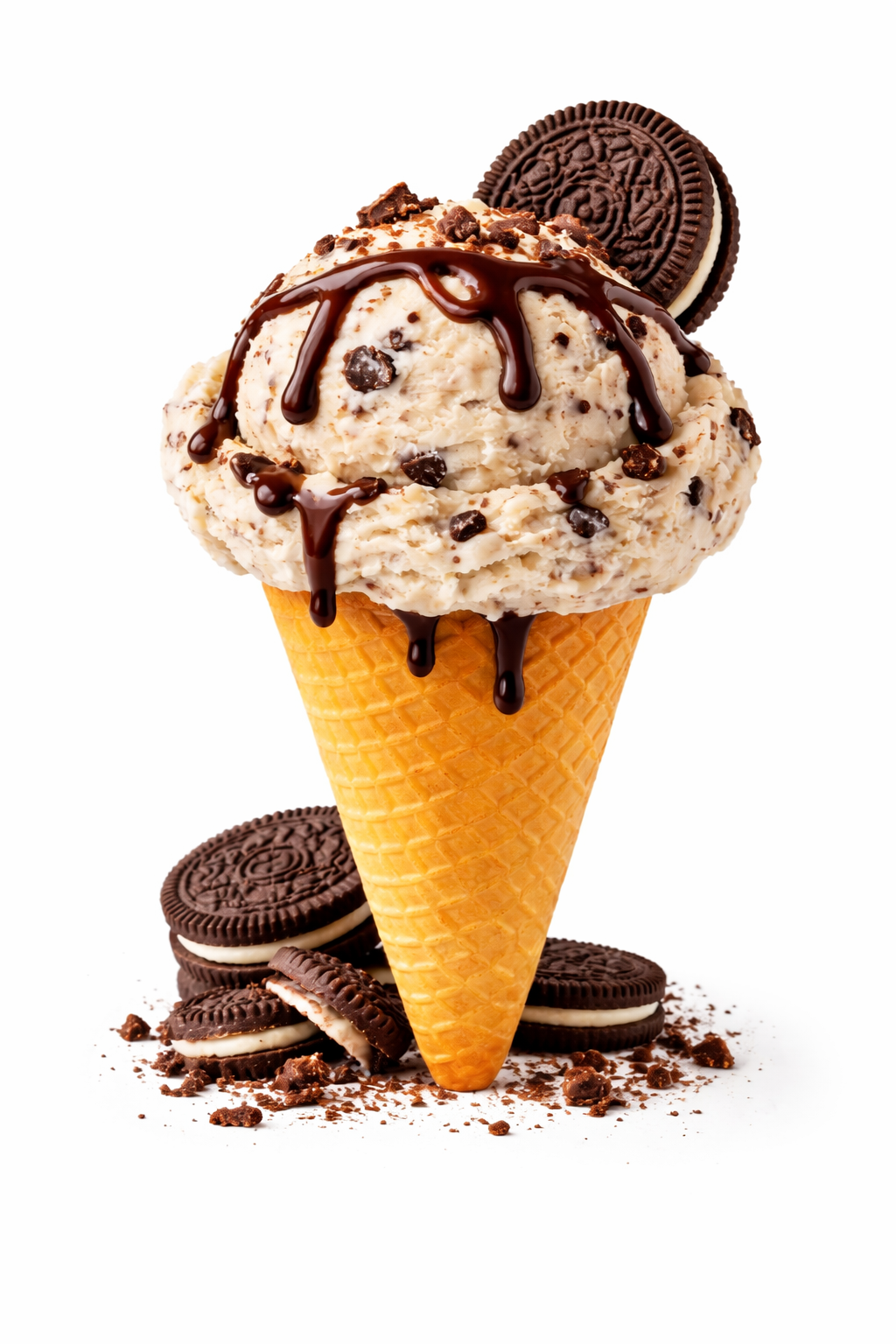 Cookies and cream gelato flavour