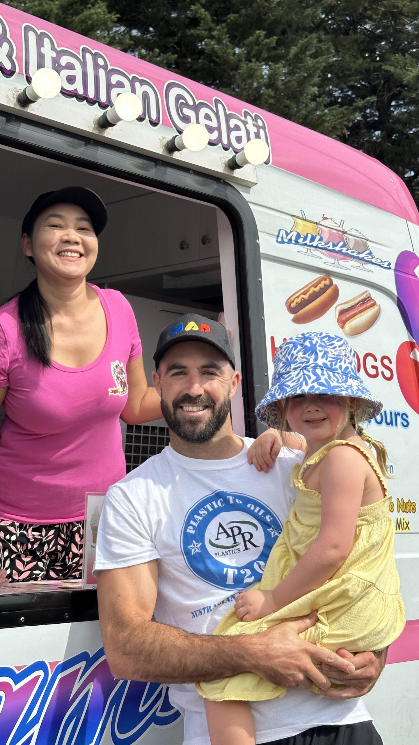 Ice cream van hire for sports club events