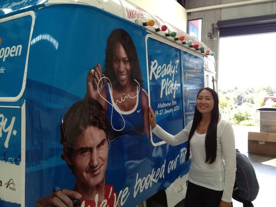 Tennis Australia branded campaign