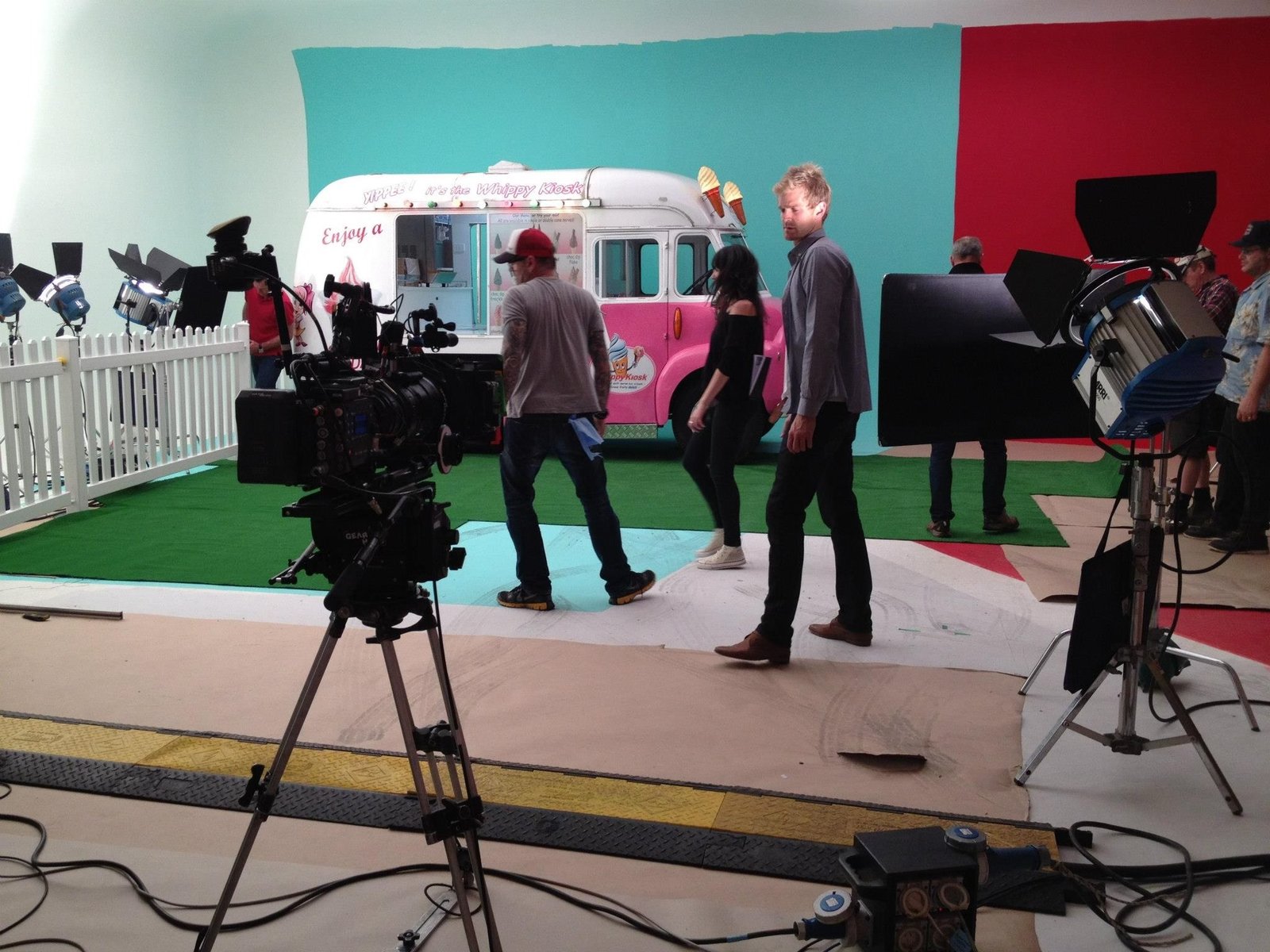 Ice cream van used on a production set