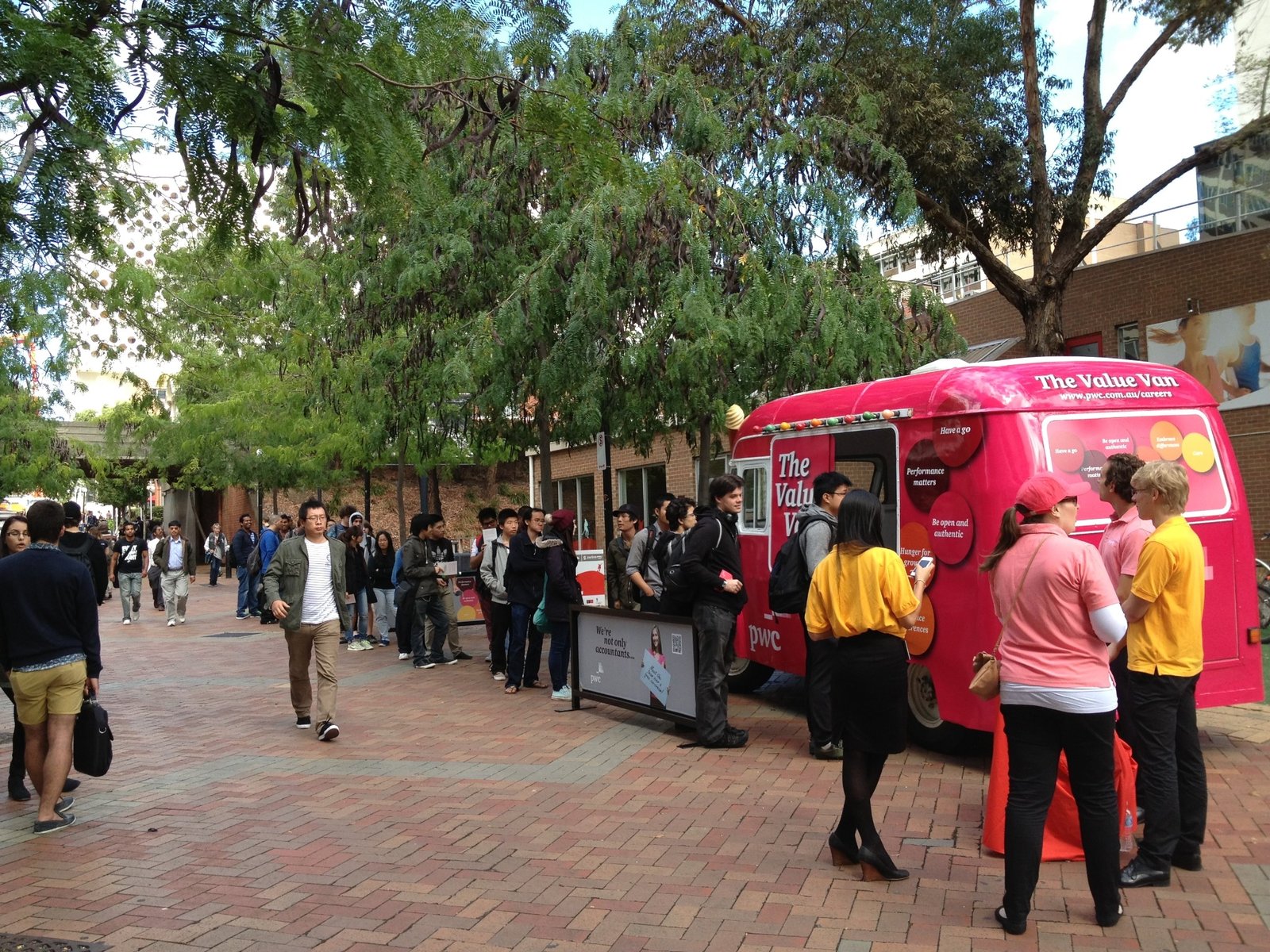 Mobile brand activation engaging event guests