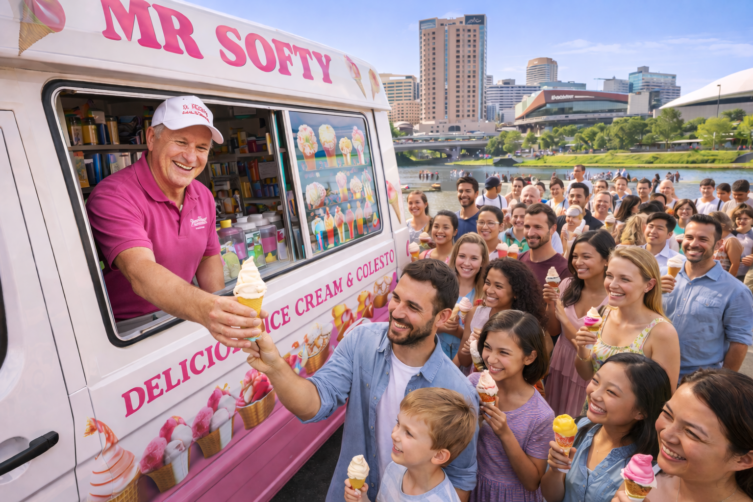 Mr Softy ice cream van hire Adelaide