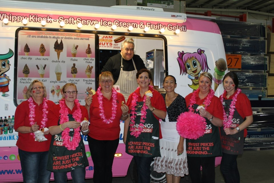 Mr Softy ice cream van at a corporate event